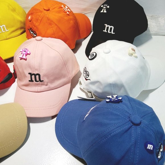 Boys&Girls "M" Caps With Cartoon Figures Eyes Embroidery Breathable Adjustable - Picture 2 of 12